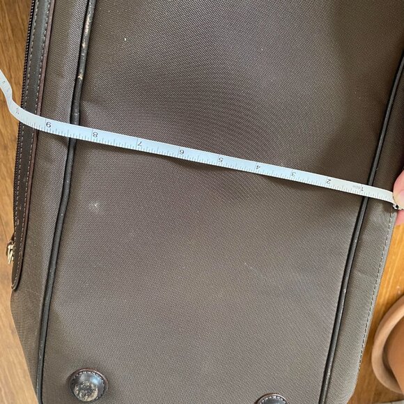 TUMI  Brown Nylon and Leather Tote Travel Carry-On Bag - Picture 16 of 16